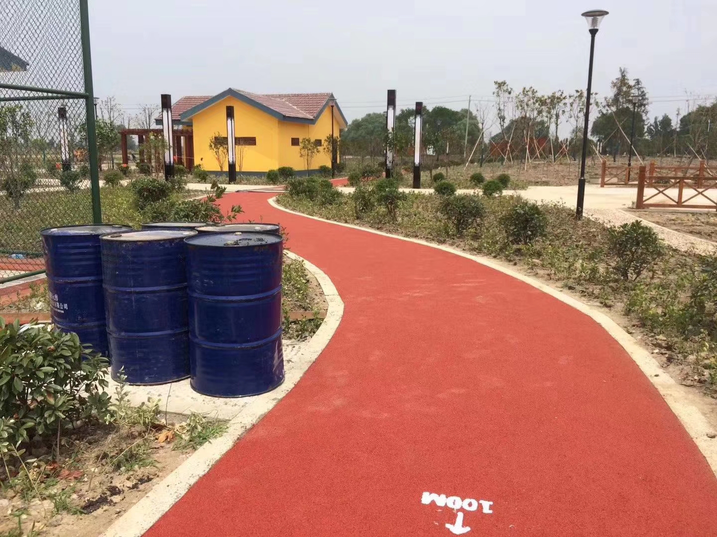 河北沧州青县透气型健身步道